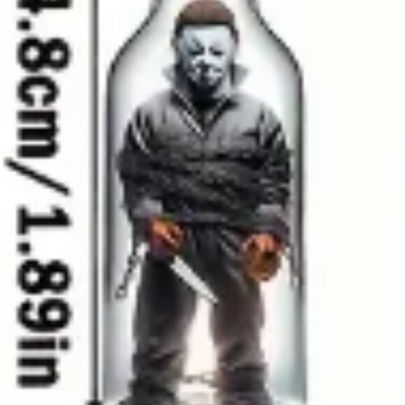 ❤️MICHAEL MEYERS BOTTLE DROP & DANGLE HALLOWEEN EARRING - FACTORY SEALED - NEW - Picture 3 of 7